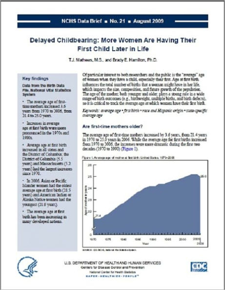 Delayed Childbearing: More Women Are Having Their First Child Later in Life