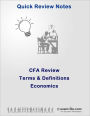 CFA Review: Economics Terms and Definitions