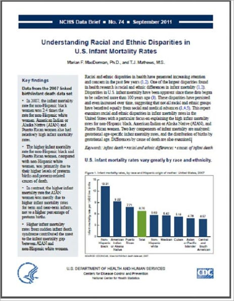 Understanding Racial and Ethnic Disparities in U.S. Infant Mortality Rates
