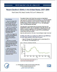 Title: Recent Decline in Births in the United States, 2007–2009, Author: Paul D. Sutton