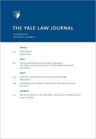 Title: Yale Law Journal: Volume 121, Number 3 - December 2011, Author: Yale Law Journal