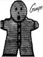 PATTERN #0443 GINGERBREAD MAN POTHOLDER VINTAGE CROCHET