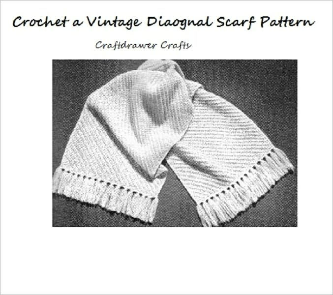 Crochet a Vintage Diagonal Scarf Pattern Vintage Crochet Scarf