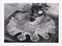 PATTERN #2464 AFRICAN VIOLET RUFFLE DOILY VINTAGE CROCHET