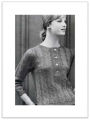PATTERN #1876 SLIPOVER SWEATER VINTAGE CROCHET