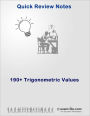 190+ Trigonometric Values: Quick Review Trigonometry