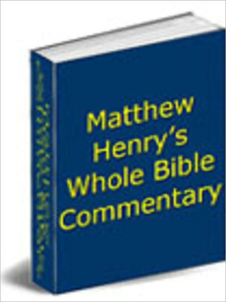 Matthew Henry's Concise Commentary On The Bible By Andrew Ebooks 