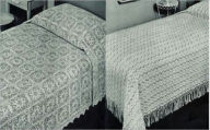 Two Knitted Heirloom Vintage Bedspread Patterns