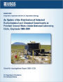 An Update of the Distribution of Selected Radiochemical and Chemical Constituents in Perched Ground Water, Idaho National Laboratory, Idaho, Emphasis 1999–2001