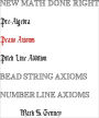 Pre-Algebra New Math Done Right Peano Axioms