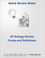 AP Biology Quick Review: Must Know 400+ Terms and Definitions
