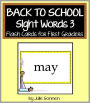 Back to School Sight Words 3 - Flash Cards for First Graders