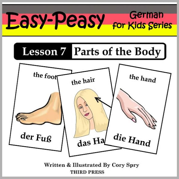 German Lesson 7: Parts of the Body (Learn German Flash Cards)