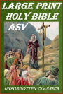 LARGE PRINT HOLY BIBLE - AMERICAN STANDARD VERSION (ASV) (with detailed navigation to each book and chapter)