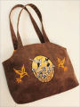 Faux Suede Embroidery Tote make one of your own!