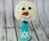 Title: handspun snowman scarf set, Author: crochetmylove designs