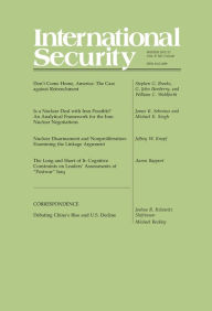 Title: International Security 37:3 (Winter 2012/13), Author: Stephen G. Brooks