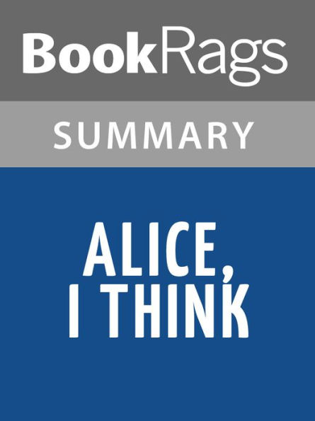 Alice, I Think by Susan Juby l Summary & Study Guide