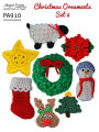 PA910-R Christmas Ornaments Set 2 Crochet Pattern