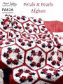 PA626-R Petals & Pearls Hexagon Afghan Crochet Pattern