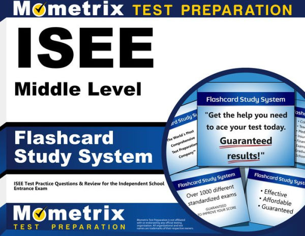 ISEE Middle Level Flashcard Study System