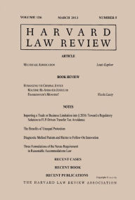 Title: Harvard Law Review: Volume 126, Number 5 - March 2013, Author: Harvard Law Review