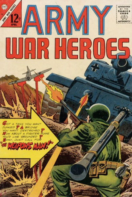 Army War Heroes Number 13 War Comic Book By Lou Diamond 