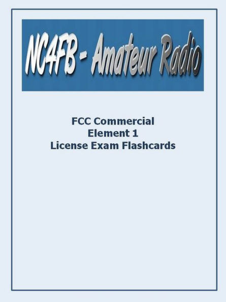FCC Element 1 License Exam Flashcards