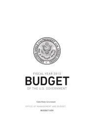 Title: Fiscal Year 2013 Budget of the U.S. Government, Author: United States Government Office of Management and Budget