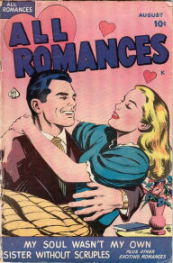 Title: All Romances Number 1 Love Romance Comic Book, Author: Lou Diamond