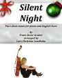 Silent Night Pure sheet music for piano and English horn by Franz Xaver Gruber arranged by Lars Christian Lundholm