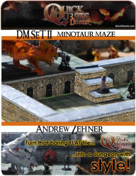Printable 3D dungeon Tiles Minotaur Maze set for Dungeons and Dragons, D&D, Gurps, Warhammer or other RPG