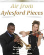 Air from Aylesford Pieces Pure sheet music duet for clarinet and viola arranged by Lars Christian Lundholm