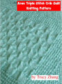 Aran Triple Stitch Crib Quilt Knitting Pattern
