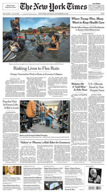 Get The New York Times International Edition delivered to your door. Now more essential than ever. Make great savings on a subscription.