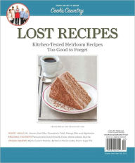 Title: Cook's Country's Lost Recipes, Author: America's Test Kitchen