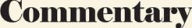 Title: Commentary, Author: Commentary Inc.