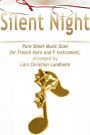 Silent Night Pure Sheet Music Duet for French Horn and F Instrument, Arranged by Lars Christian Lundholm