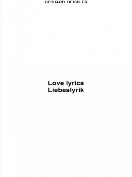 Love Lyrics - Liebeslyrik