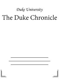 The Duke Chronicle