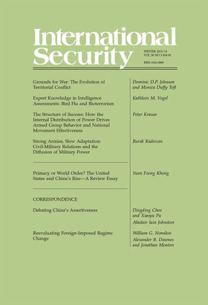 International Security 38:3 (Winter 2013/14)