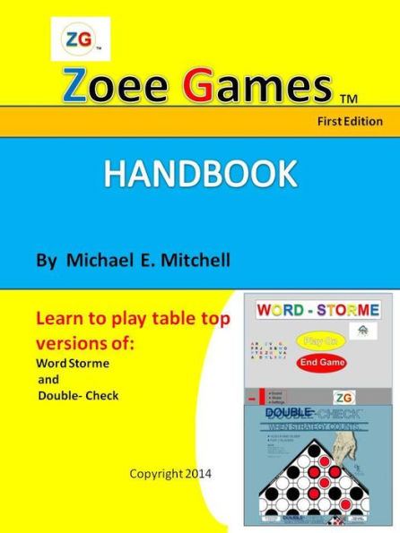 Zoee Games Handbook - Word Storme (Formally: Word Storm) and Double-Check Board Game