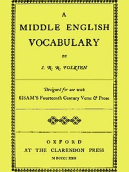 A Middle English Vocabulary