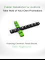Public Relations For Authors Take Hold of Your Own Promotions
