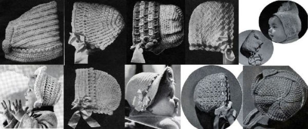 Just Bonnets –Vintage Baby Bonnet Crochet Patterns