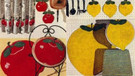 Title: Manzanas y limones – alfombras de cocina, cubiertas de heces y agarraderas a Crochet, Author: Unknown