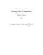Floating Point Computation
