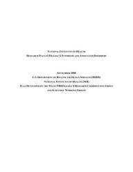 NATIONAL INSTITUTES OF HEALTH RESEARCH PLAN ON FRAGILE X SYNDROME AND ASSOCIATED DISORDERS