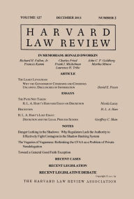 Title: Harvard Law Review: Volume 127, Number 2 - December 2013, Author: Harvard Law Review