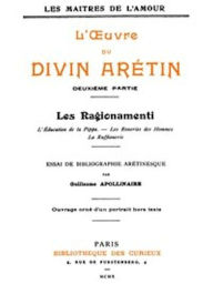 Title: L'oeuvre du divin Arétin, deuxième partie (Illustrated), Author: Pietro Aretino